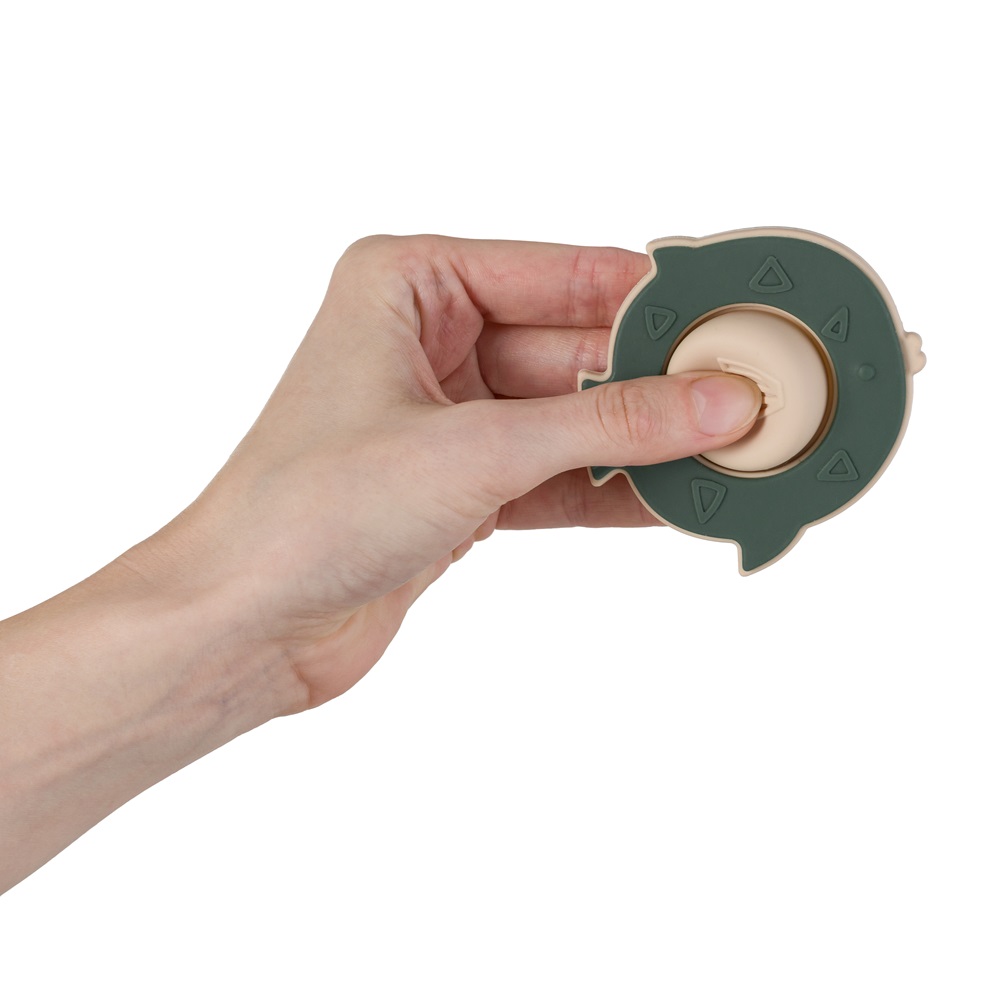 PETITE&MARS Hračka silikónová Fish Fiona Misty Green 6m+