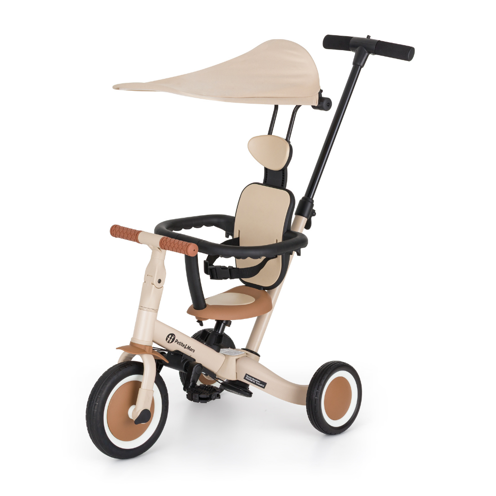 PETITE&MARS Trojkolka multifunkčná 5v1 Turbo Plus Desert Sand