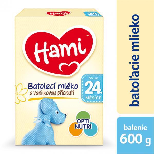 Mlieko dojčenské HAMI 24+ s príchuťou vanilky 600g