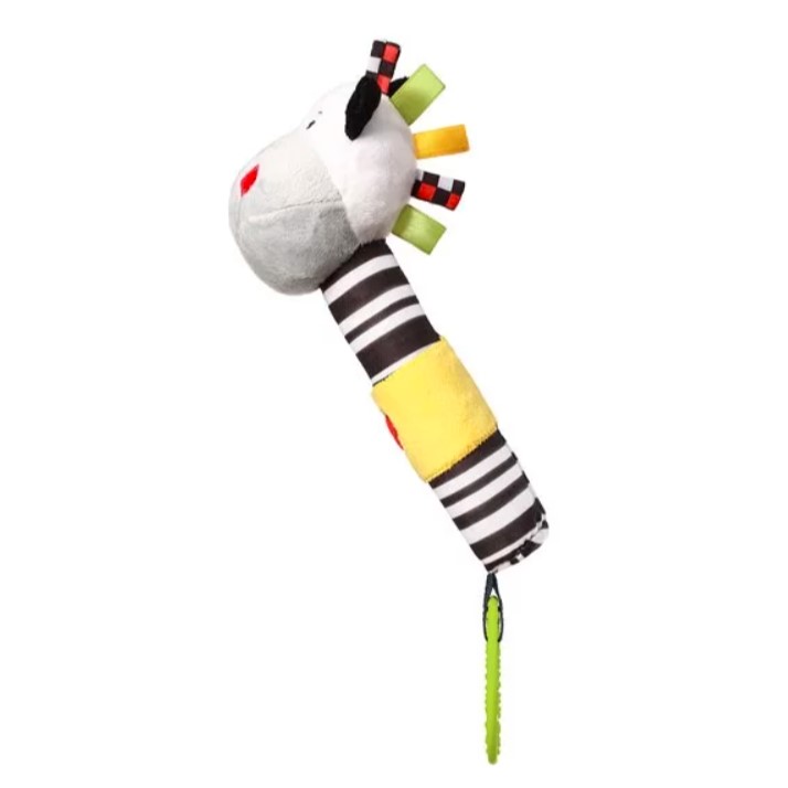 BABYONO Hračka pískacia s hryzačkou C-MORE zebra Zack