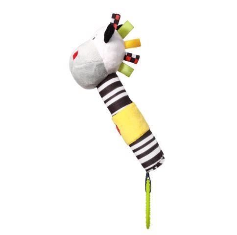 BABYONO Hračka pískacia s hryzačkou C-MORE zebra Zack