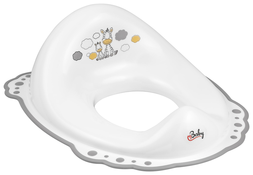 MALTEX Redukce na WC protiskluzová Zebra - White/Grey