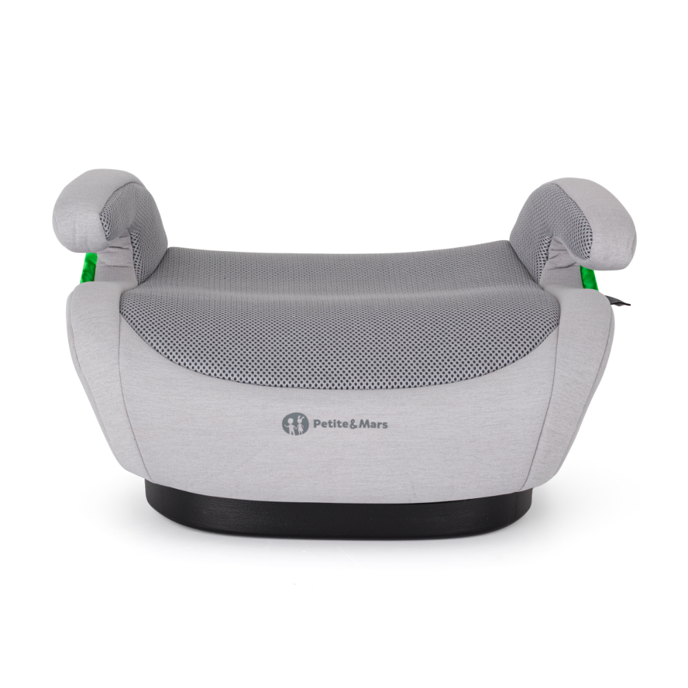 PETITE&MARS Podsedák Optimus Pro i-Size Air Gentle Grey 125 - 150 cm (22-36 kg)