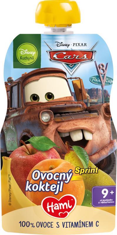 HAMI Kapsička ovocná Disney Cars Ovocný koktail 110g, 9+,  V001901