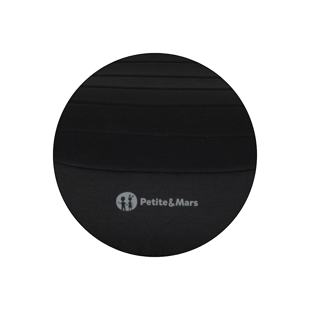 PETITE&MARS Podsedák Zuno Coal Black 125 - 150 cm (22-36 kg)