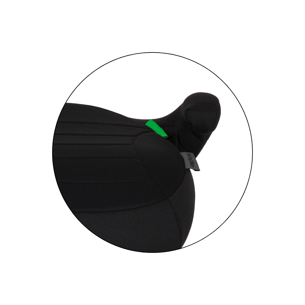 PETITE&MARS Podsedák Zuno Coal Black 125 - 150 cm (22-36 kg)