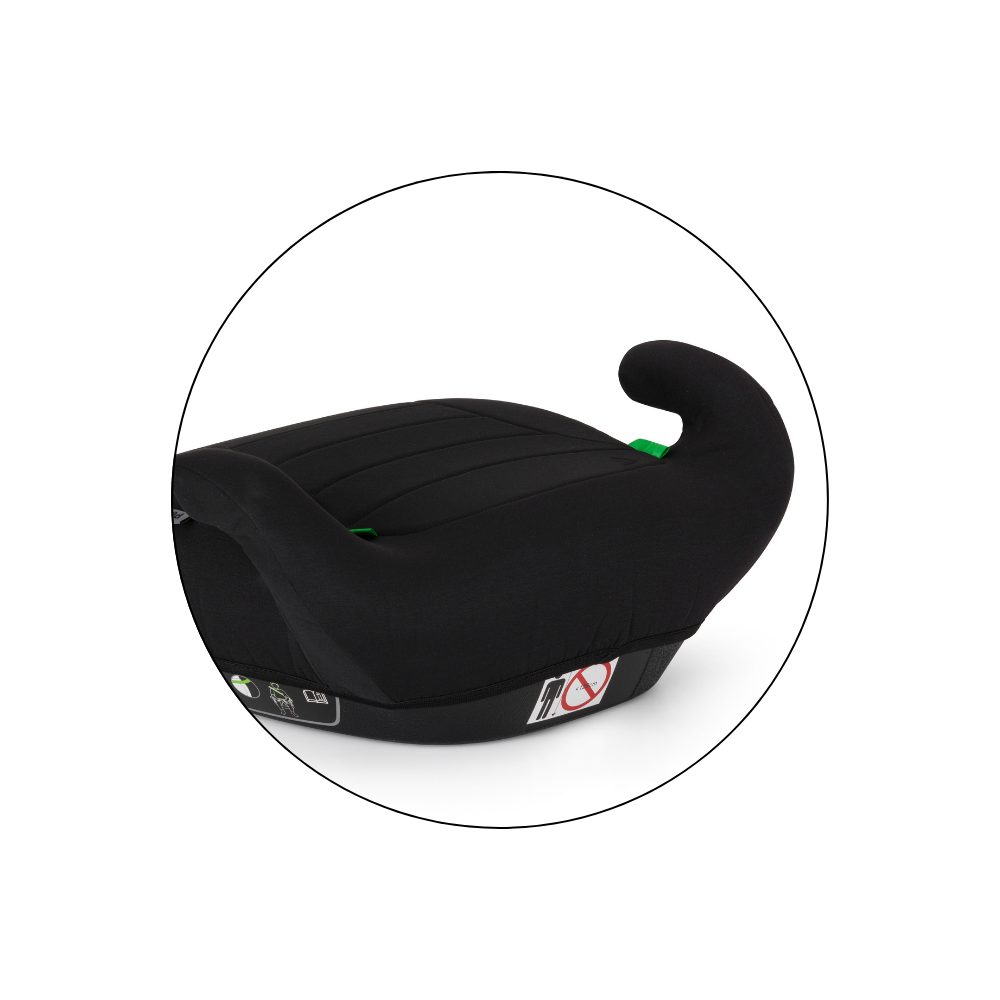 PETITE&MARS Podsedák Zuno Coal Black 125 - 150 cm (22-36 kg)