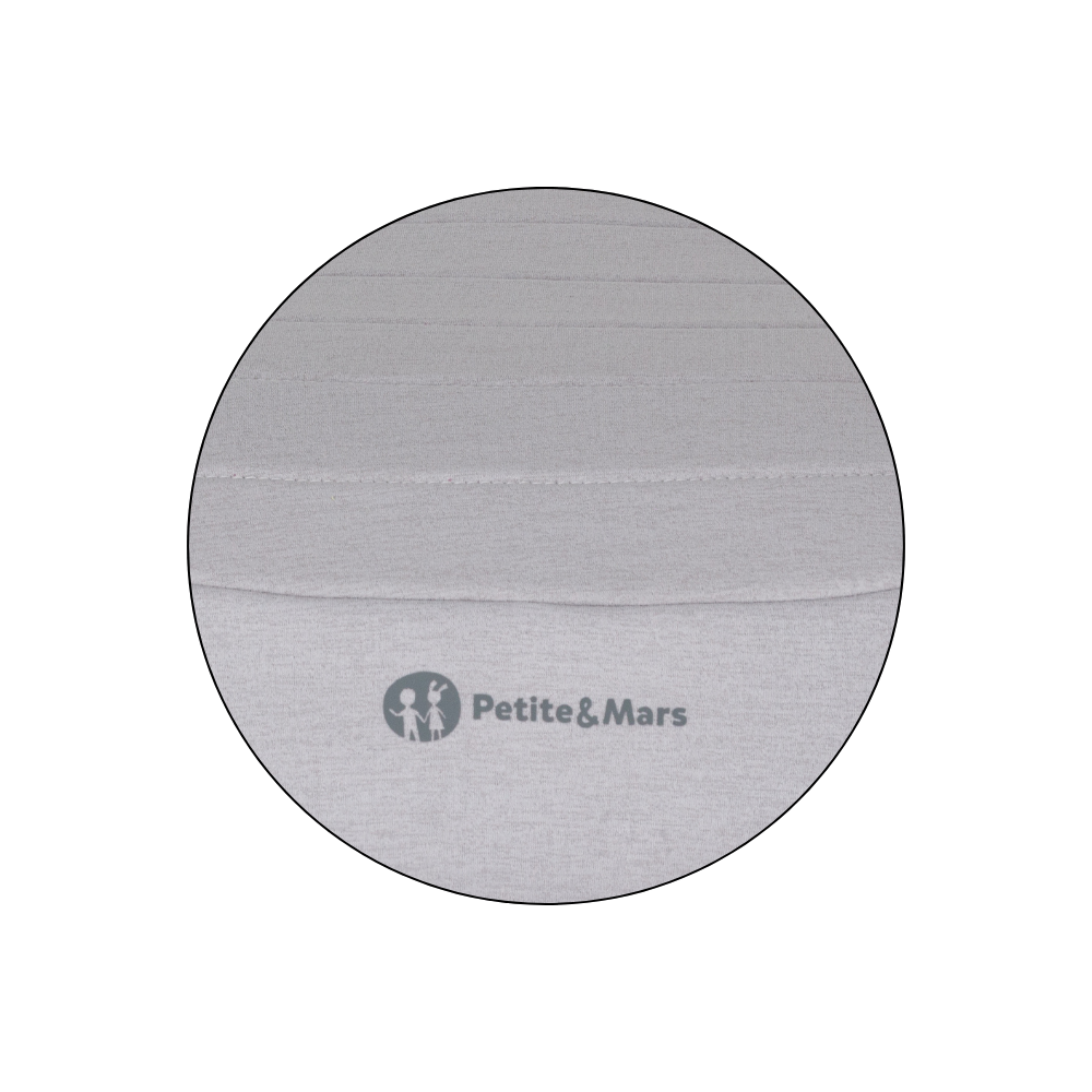 PETITE&MARS Podsedák Zuno Gentle Grey 125 - 150 cm (22-36 kg)