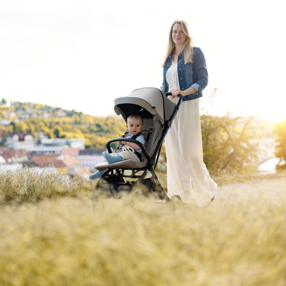 PETITE&MARS Kočík športový Flip Platinum Grey