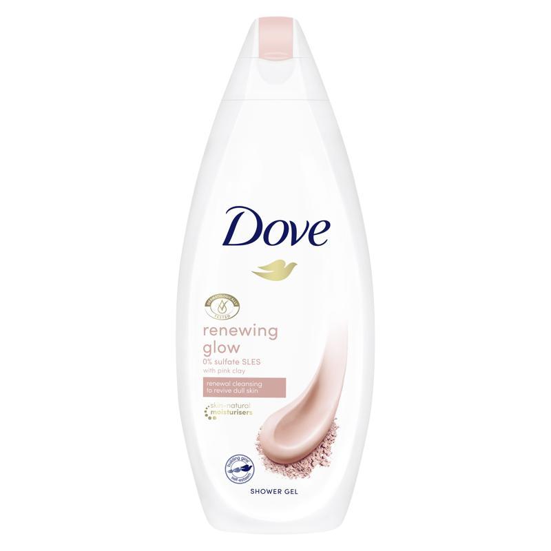 DOVE Gél sprchovací Renewing Glow s ružovým ílom 250ml