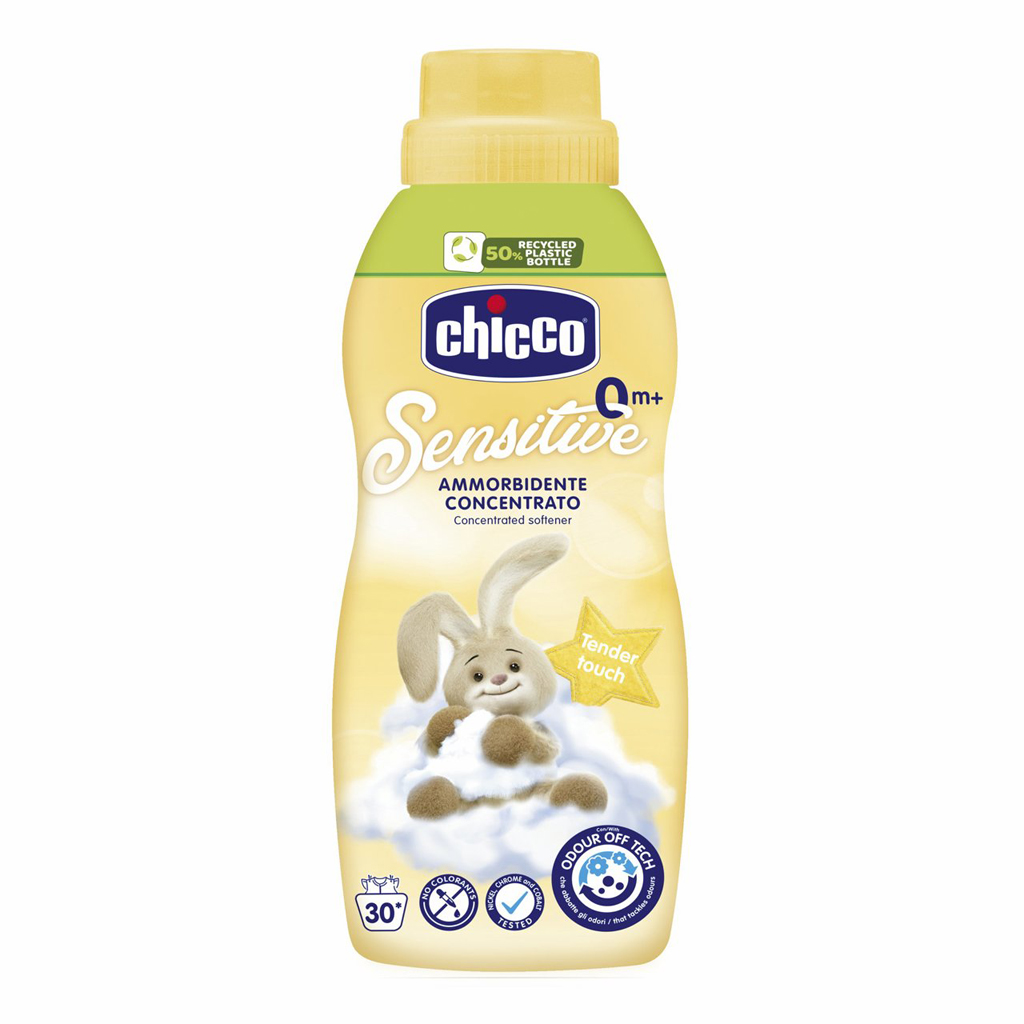 CHICCO Aviváž koncentrovaná Baby Sensitive Jemný dotyk 750 ml + vlhčené obrúsky 72 ks zadarmo