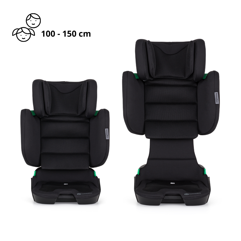PETITE&MARS Autosedačka Flex Pro i-Size Coal Black Air 100-150 cm (15-36 kg)