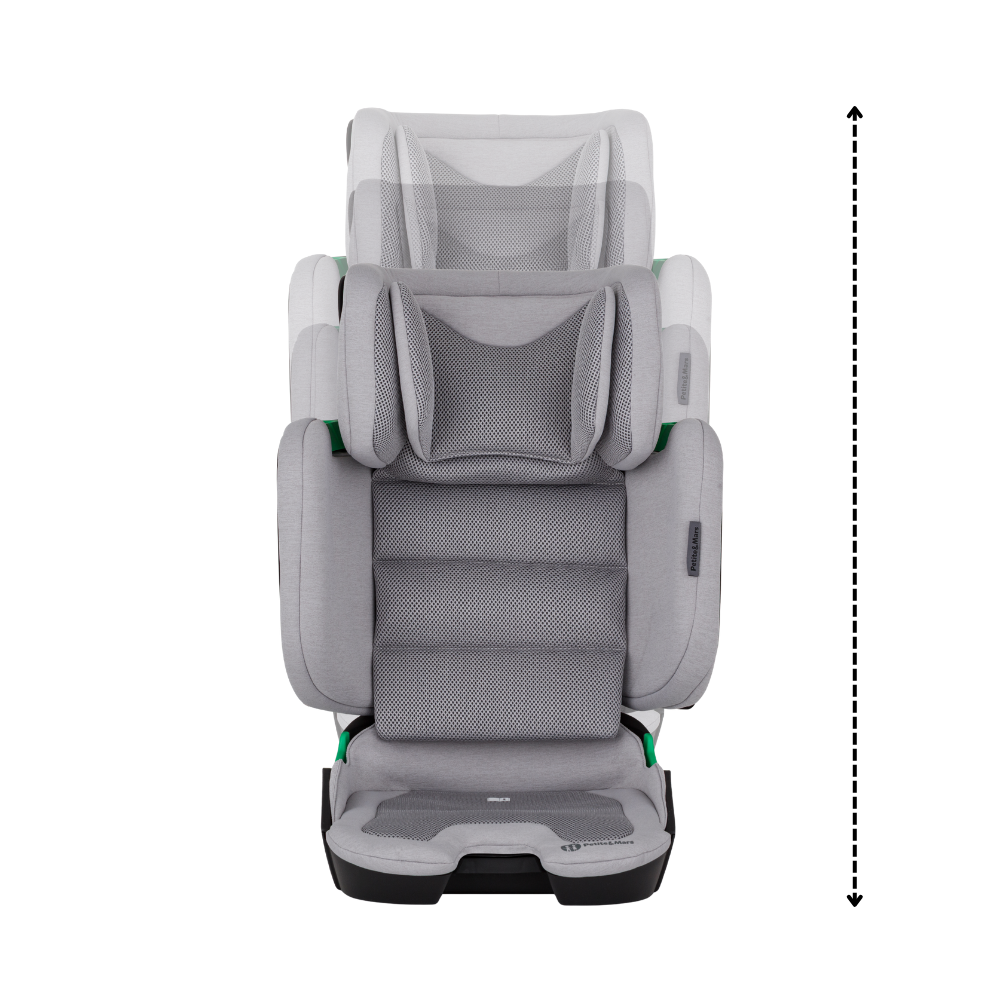 PETITE&MARS Autosedačka Flex Pro i-Size Gentle Grey Air 100-150 cm (15-36 kg)