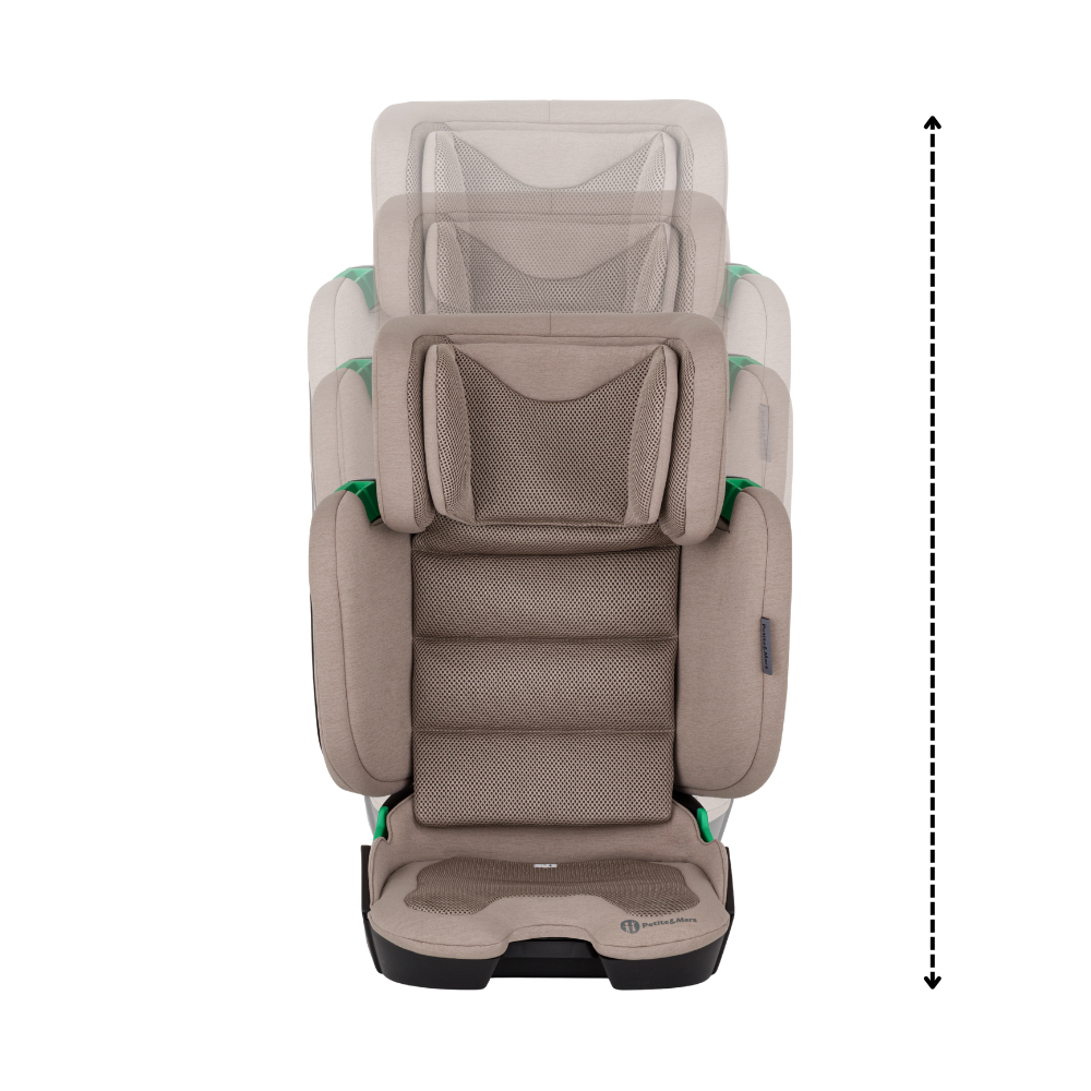 PETITE&MARS Autosedačka Flex Pro i-Size Tan Brown Air 100-150 cm (15-36 kg)