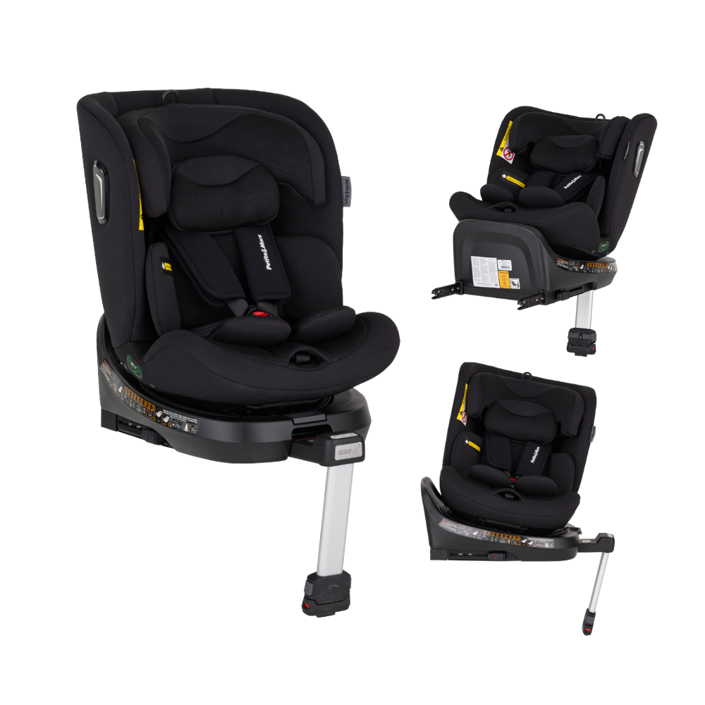 PETITE&MARS Autosedačka Twistguard Pro i-Size Coal Black Air 40-150 cm(0-36 kg)