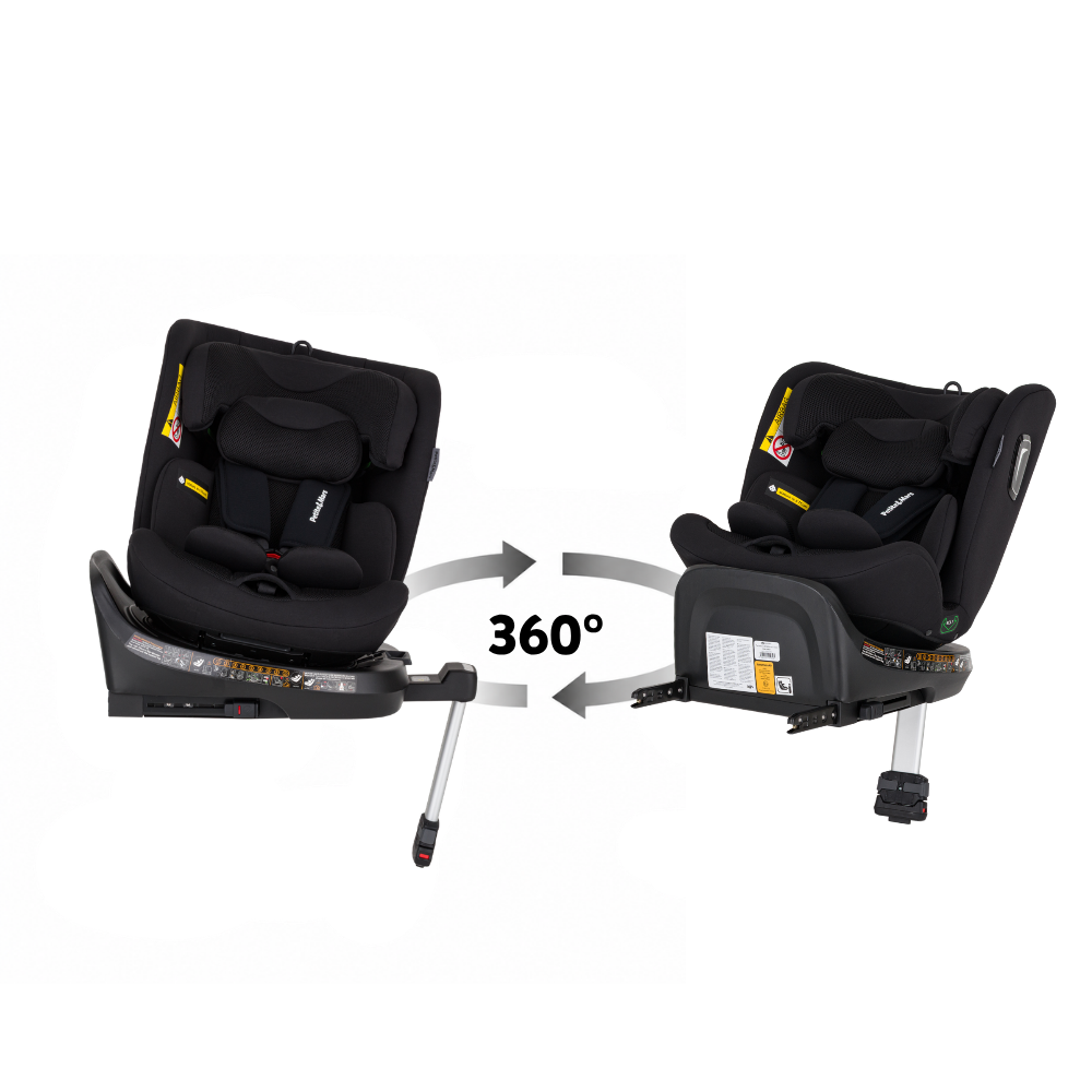 PETITE&MARS Autosedačka Twistguard Pro i-Size Coal Black Air 40-150 cm(0-36 kg)