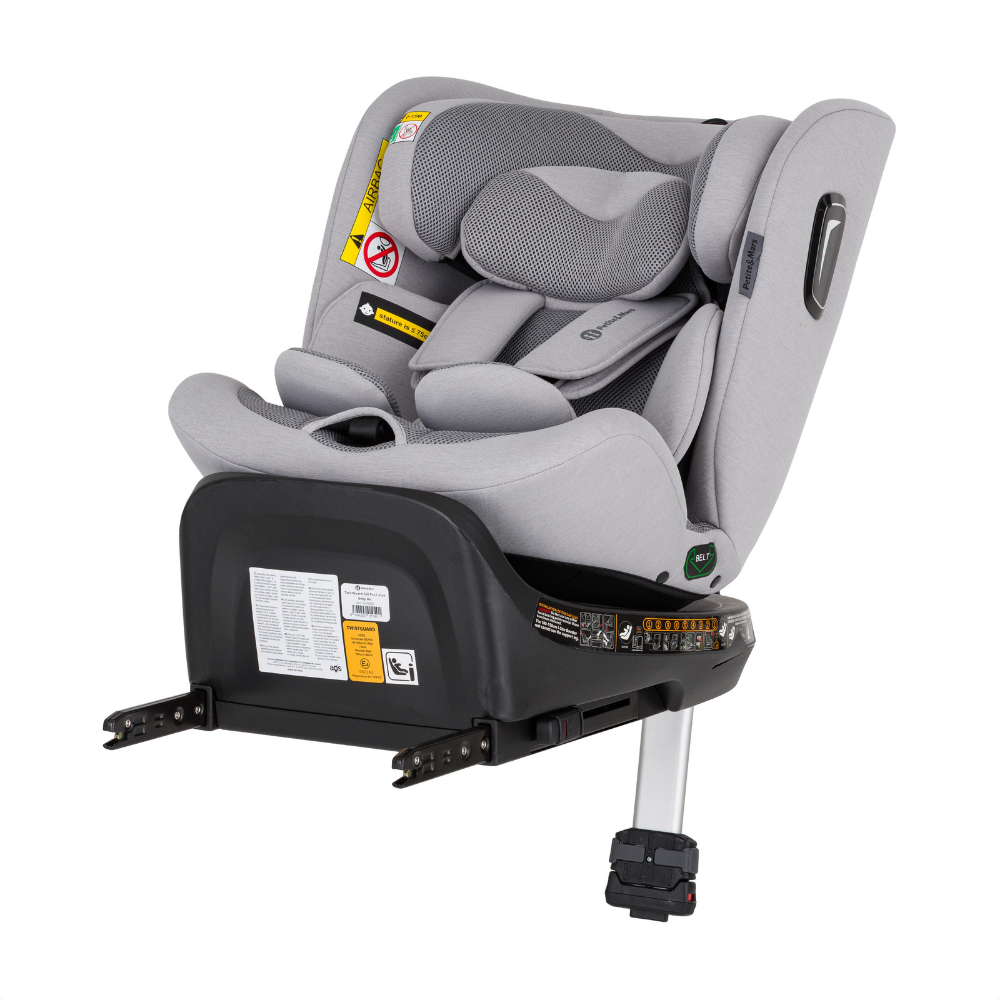 PETITE&MARS Autosedačka Twistguard Pro i-Size Gentle Grey Air 40-150 cm(0-36 kg)