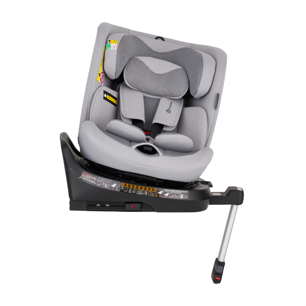 PETITE&MARS Autosedačka Twistguard Pro i-Size Gentle Grey Air 40-150 cm(0-36 kg)