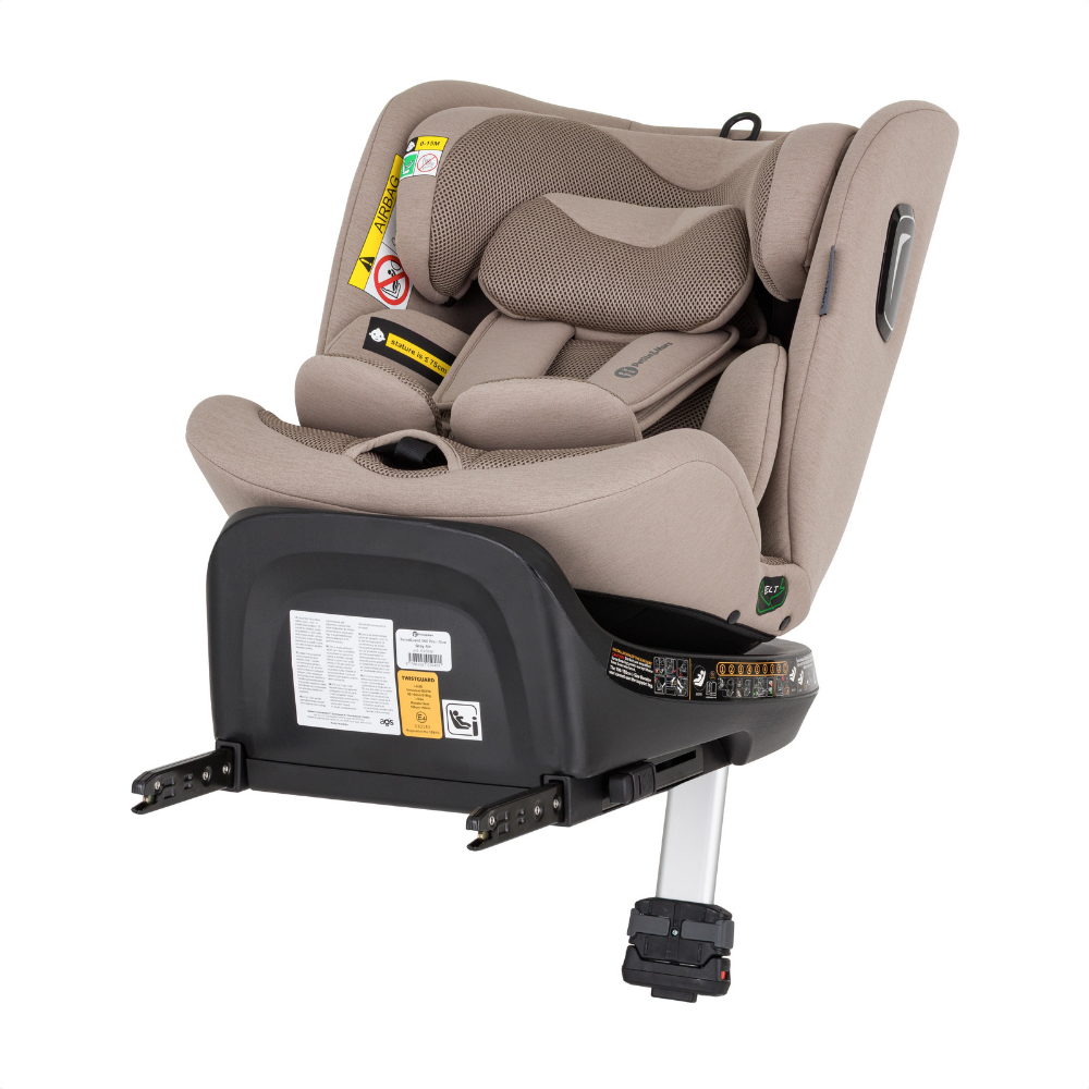 PETITE&MARS Autosedačka Twistguard Pro i-Size Tan Brown Air 40-150 cm(0-36 kg)
