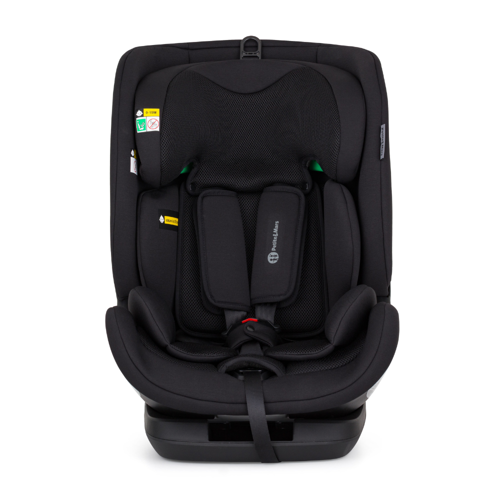 PETITE&MARS Autosedačka Prime Pro i-Size Coal Black Air 76-150 cm (9-36 kg)