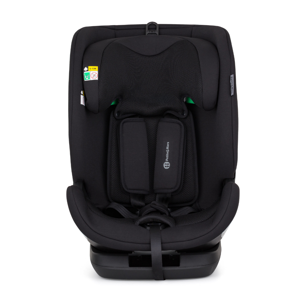 PETITE&MARS Autosedačka Prime Pro i-Size Coal Black Air 76-150 cm (9-36 kg)