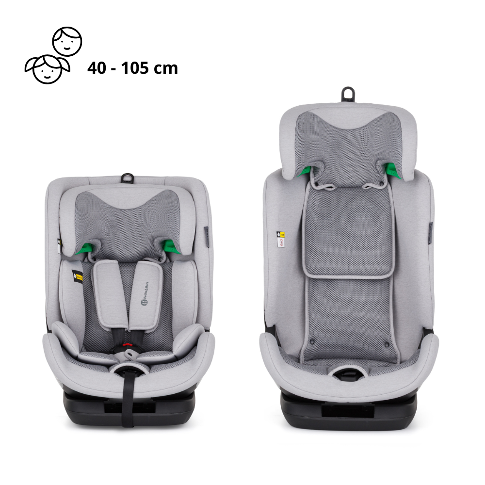 PETITE&MARS Autosedačka Prime Pro i-Size Gentle Grey Air 76-150 cm (9-36 kg)