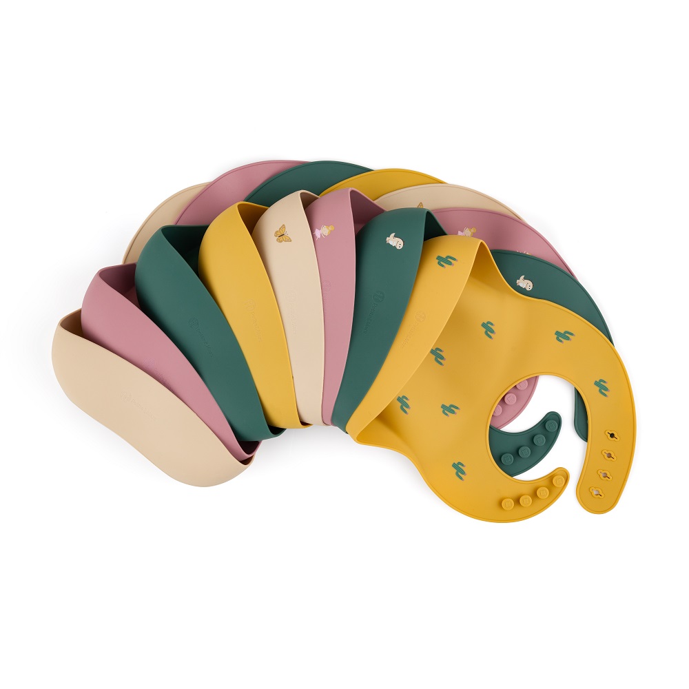 PETITE&MARS Bryndák silikonový Sam Take&Match Green Dinos 6m+