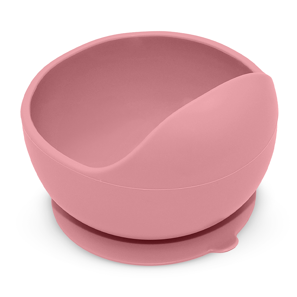 PETITE&MARS Miska silikonová s přísavkou TAKE&MATCH Dusty Rose 6m+
