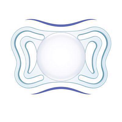 CHICCO Dudlík Physio Light silikon noční chlapec 2 ks (2-6 m+)
