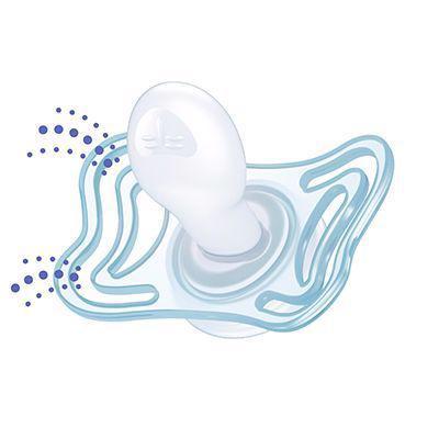 CHICCO Dudlík Physio Light silikon noční chlapec 2 ks (2-6 m+)
