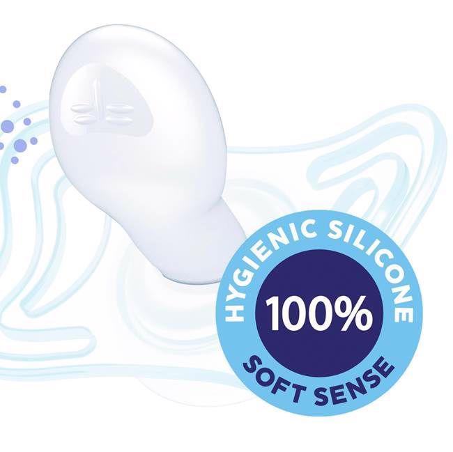 CHICCO Dudlík Physio Light silikon noční chlapec 2 ks (2-6 m+)
