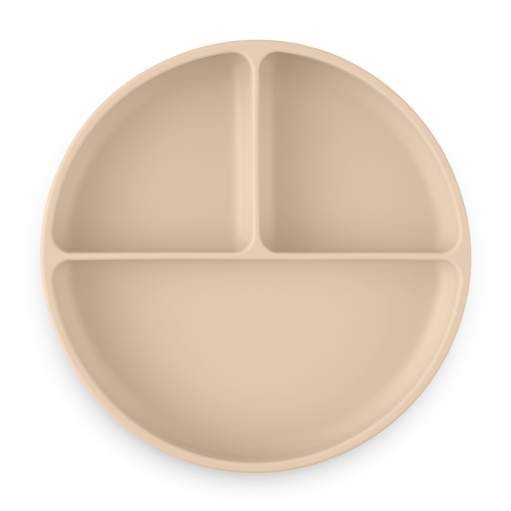 PETITE&MARS Talířek silikonový dělící kulatý Take&Match Desert Sand 6m+