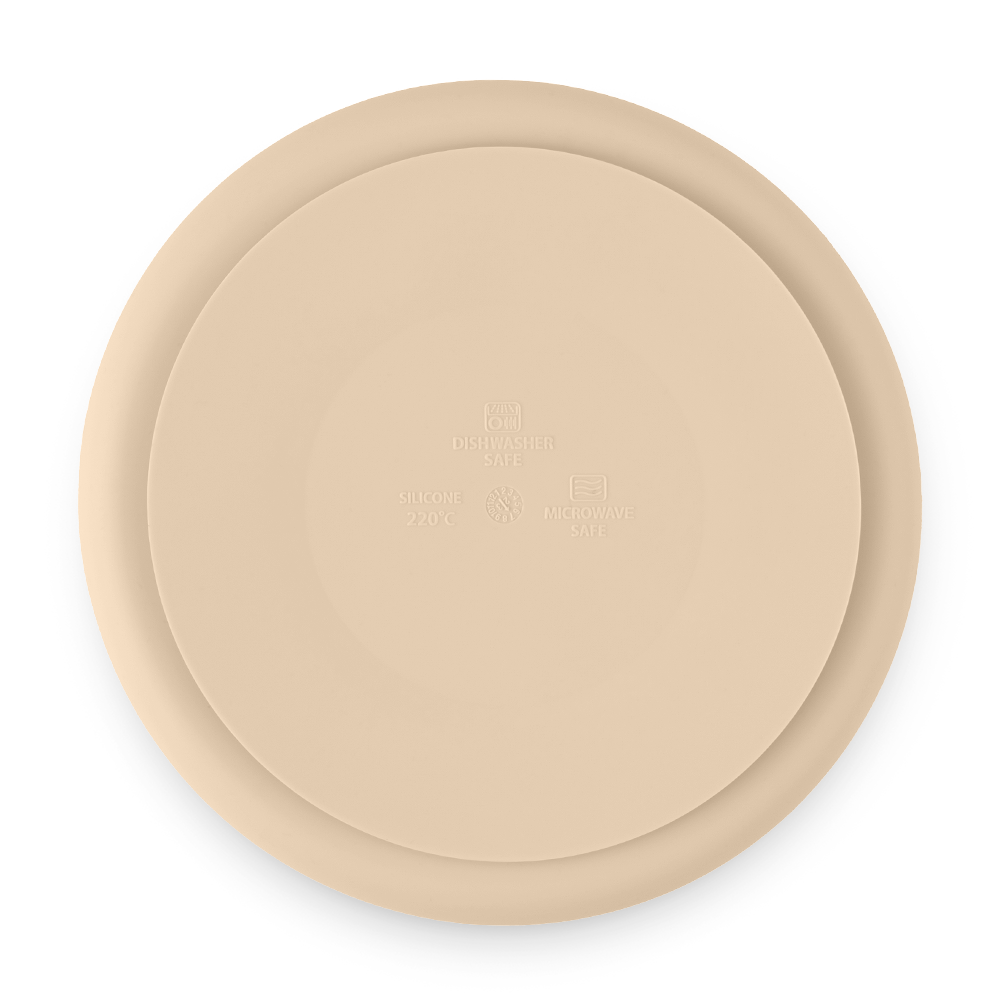 PETITE&MARS Talířek silikonový dělící kulatý Take&Match Desert Sand 6m+