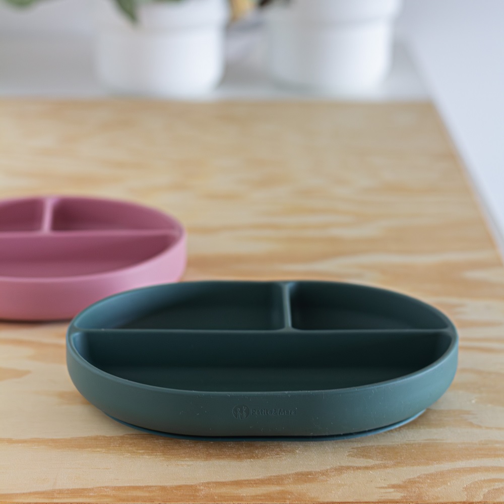 PETITE&MARS Talířek silikonový dělící oválný Take&Match Desert Sand 6m+