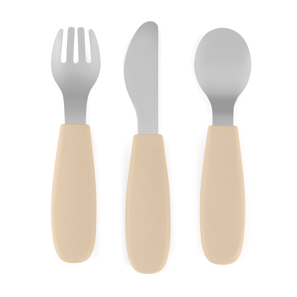 PETITE&MARS Sada príborov z nerezovej ocele Take&Match Desert Sand 12m+