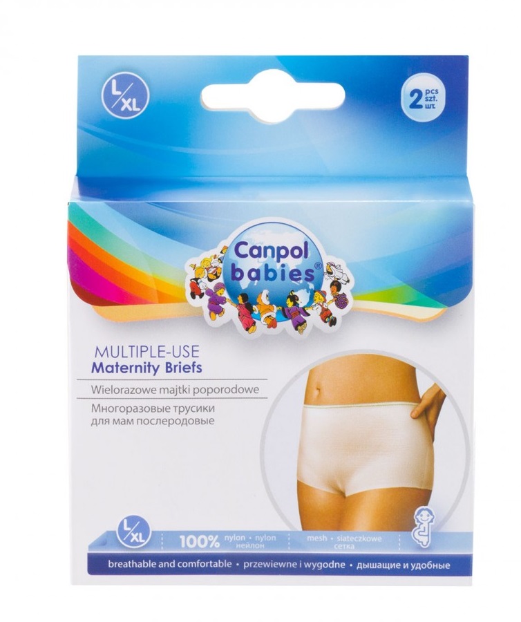 CANPOL BABIES 73/002 Popôrodné nohavičky na viac použití 2 ks L/XL