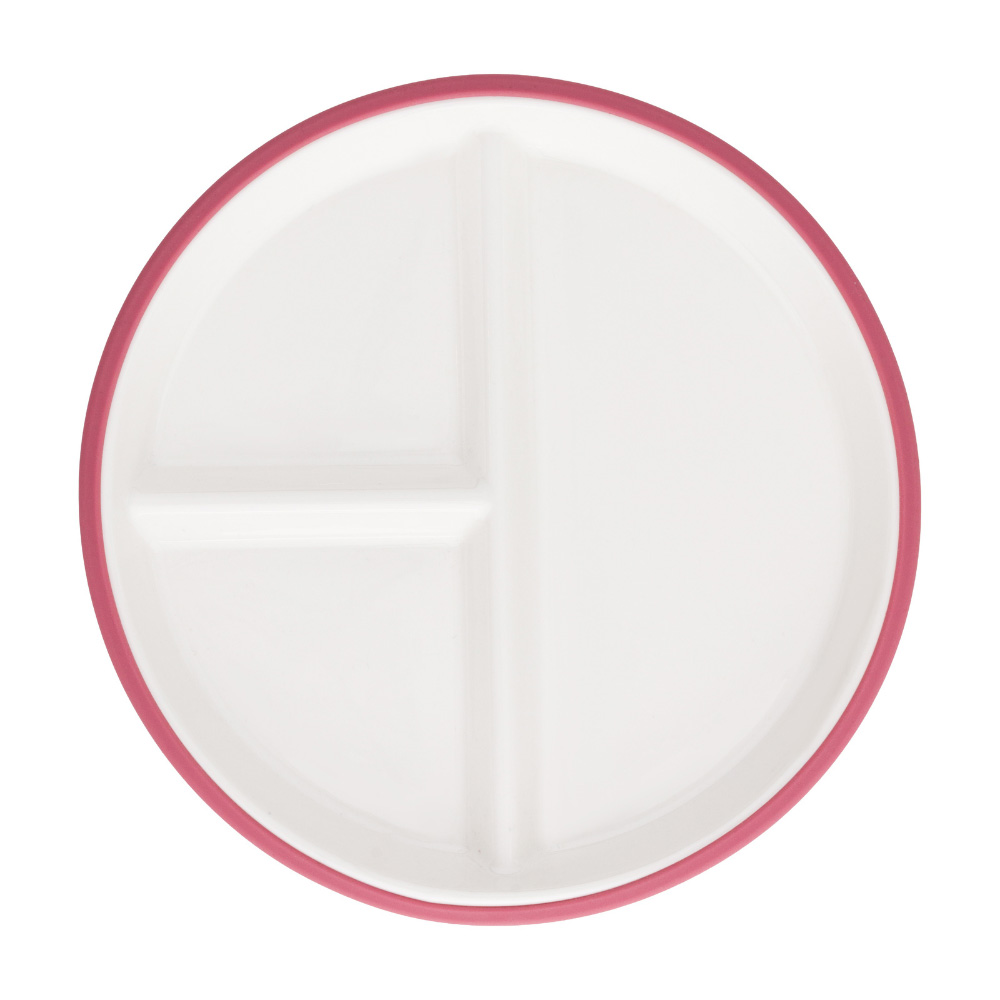 PETITE&MARS Tanier keramický so silikonovým obalom Candy Pink