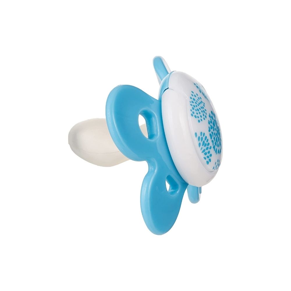 CHICCO Cumlík Physio Comfort silikónový 0-6m chlapec - macko/mýval 2 ks