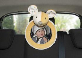 CANPOL BABIES Maznáčik hebký so zrkadielkom do auta Mouse