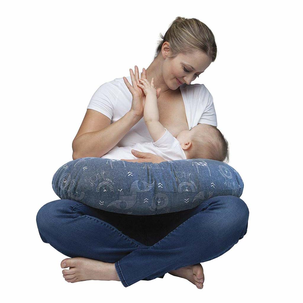 CHICCO Vankúš na dojčenie Boppy - Denim Animals