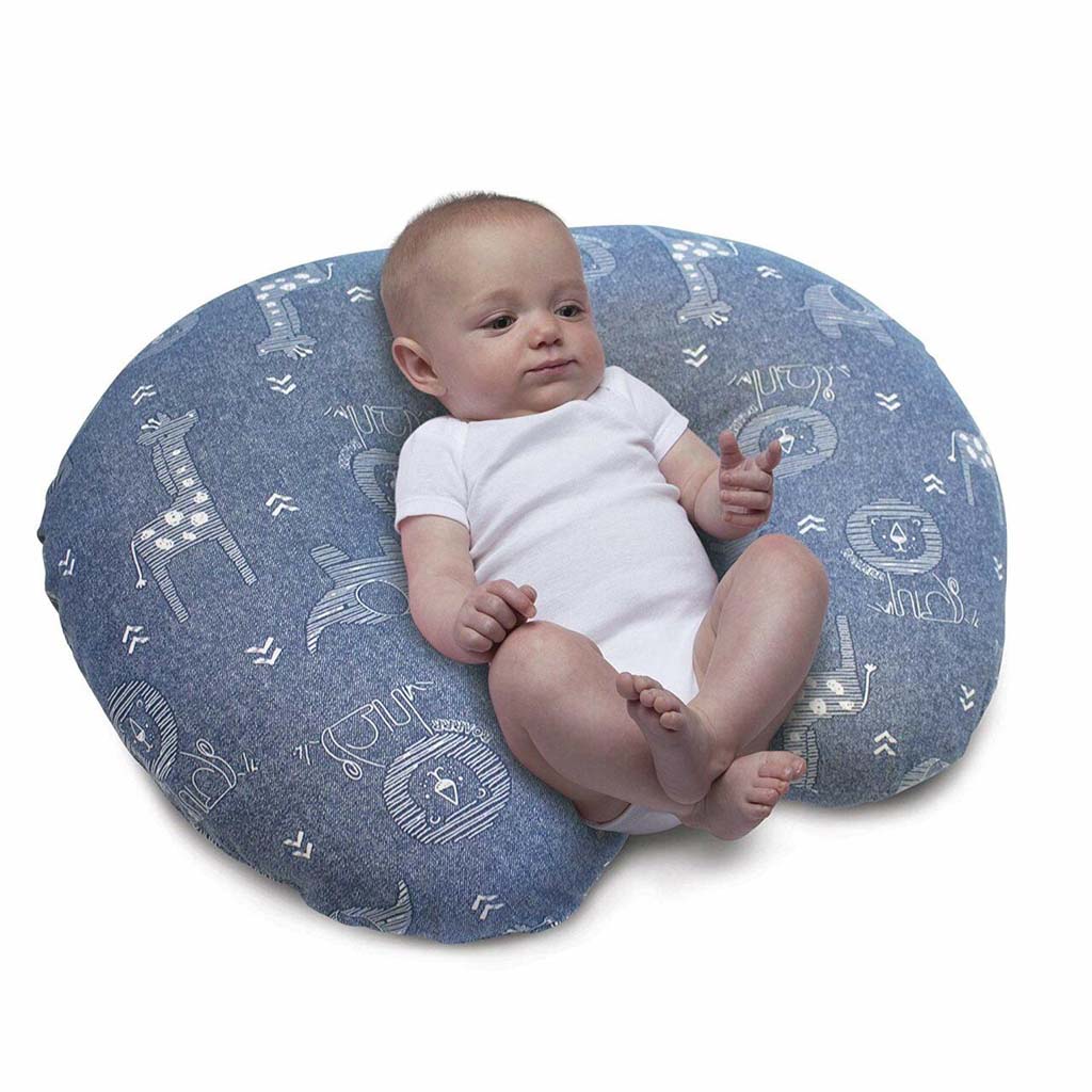 CHICCO Vankúš na dojčenie Boppy - Denim Animals