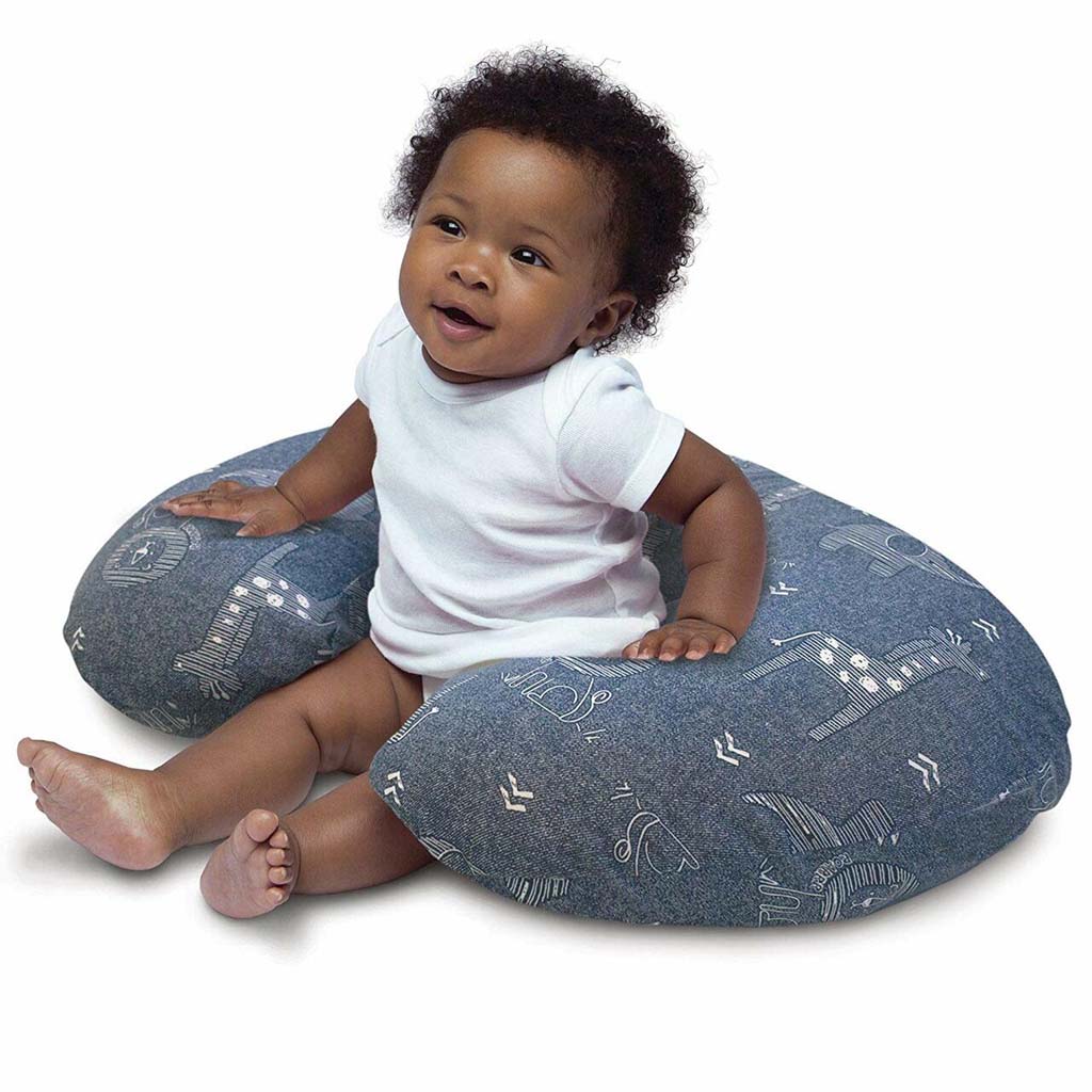 CHICCO Vankúš na dojčenie Boppy - Denim Animals