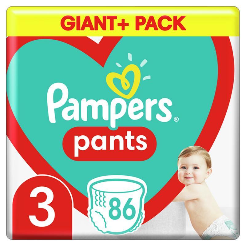 PAMPERS Pants plienkové nohavičky veľ. 3, 86 ks, 6-11 kg,  V002373