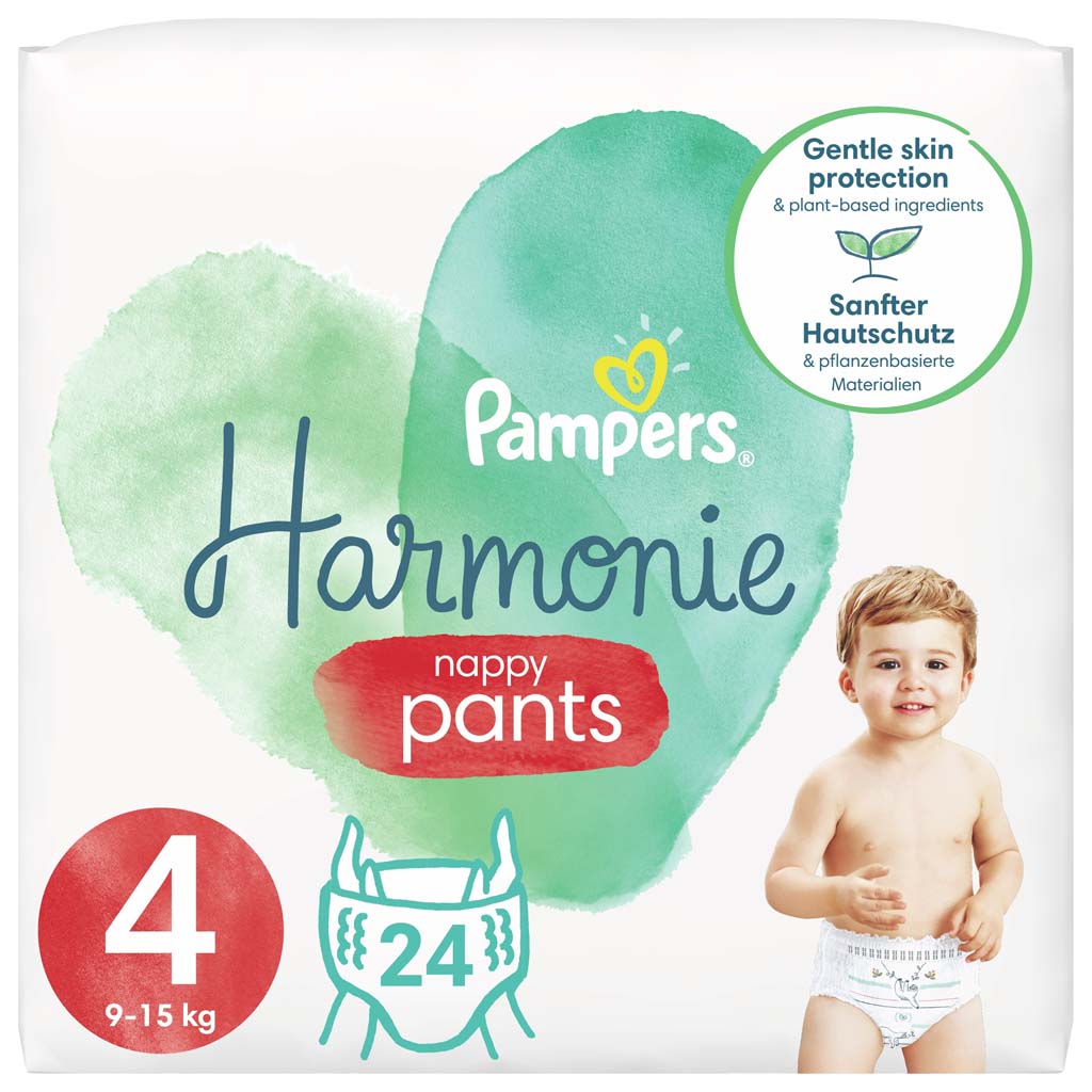 PAMPERS Harmonie Pants Nohavičky plienkové jednorazové 4 (9-15 kg) 24 ks