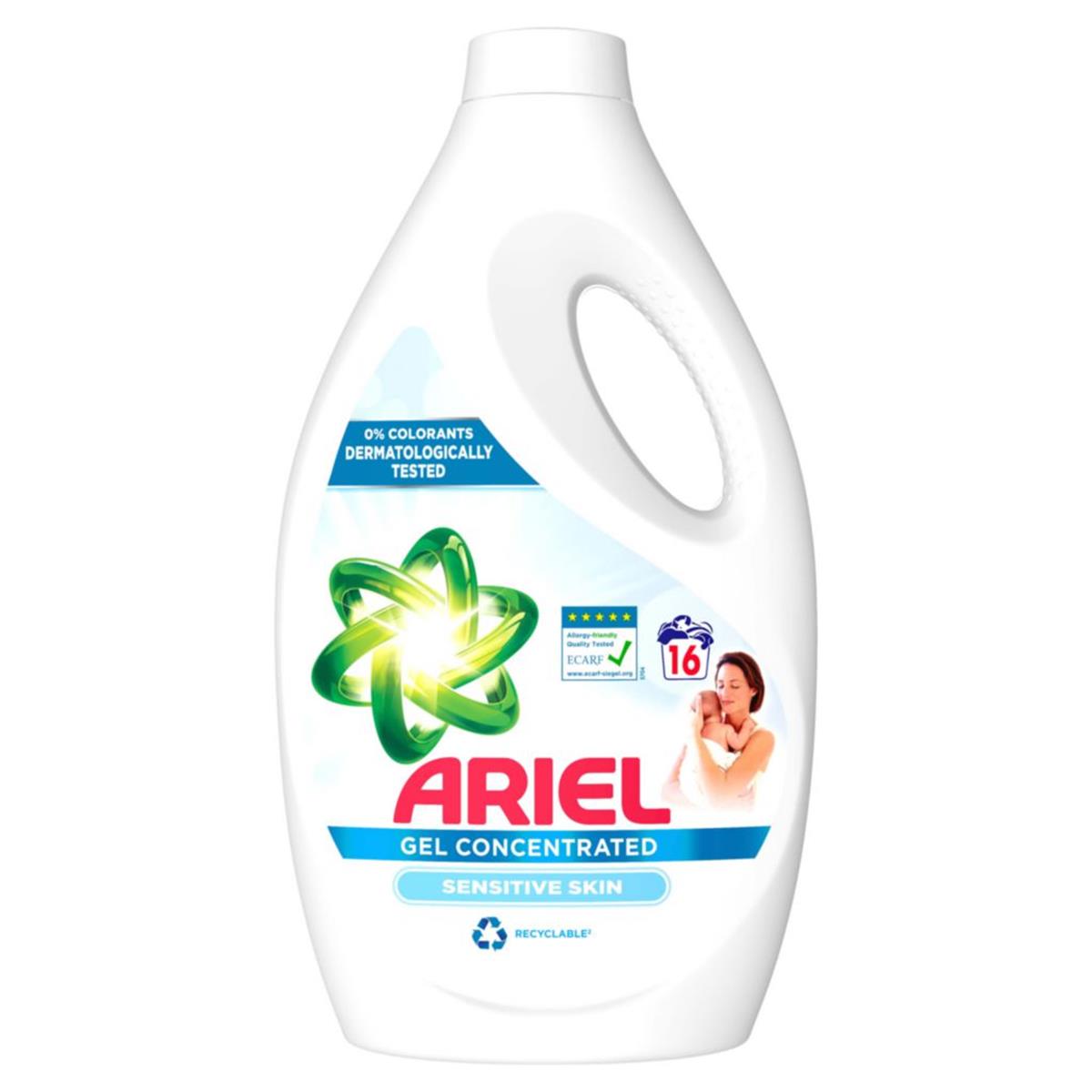 ARIEL Prostriedok tekutý pracie, 16 pranie, Sensitive Skin