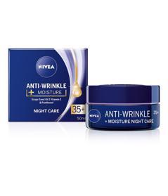 NIVEA Hydratačný nočný krém proti vráskam 35+, 50 ml