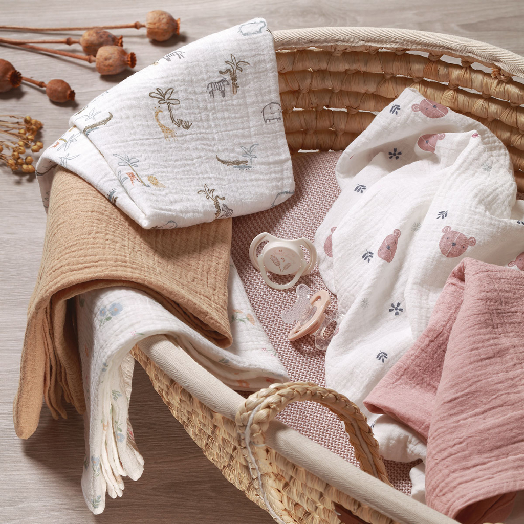 BABYONO Plienky mušelínové Super Soft 3 ks, Grey 70 x 70 cm