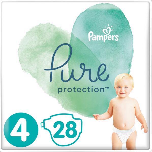 PAMPERS Plienky Pure Protection 4 MAXI 9-14kg 28ks,  V001553