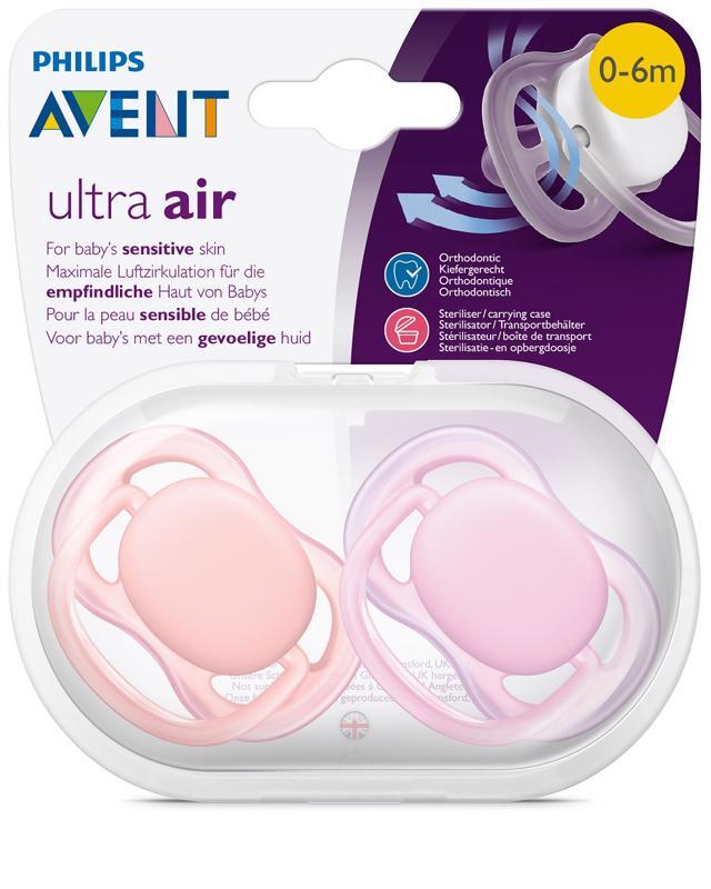 Philips AVENT Cumlík Ultra air 0-6m dievča 2 ks