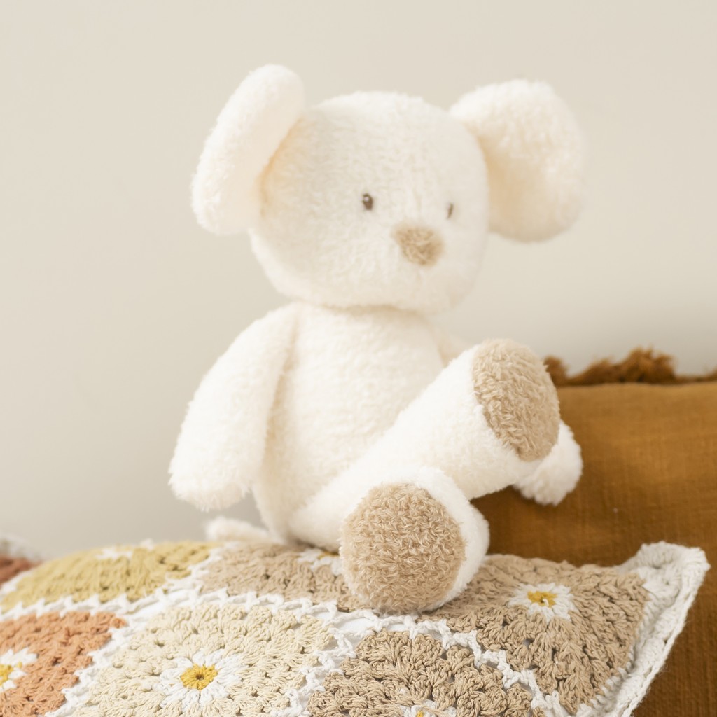 NATTOU Hračka plyšová Teddy myška 34 cm, 0m+